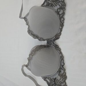 Natori Gray Lace Underwire Bra